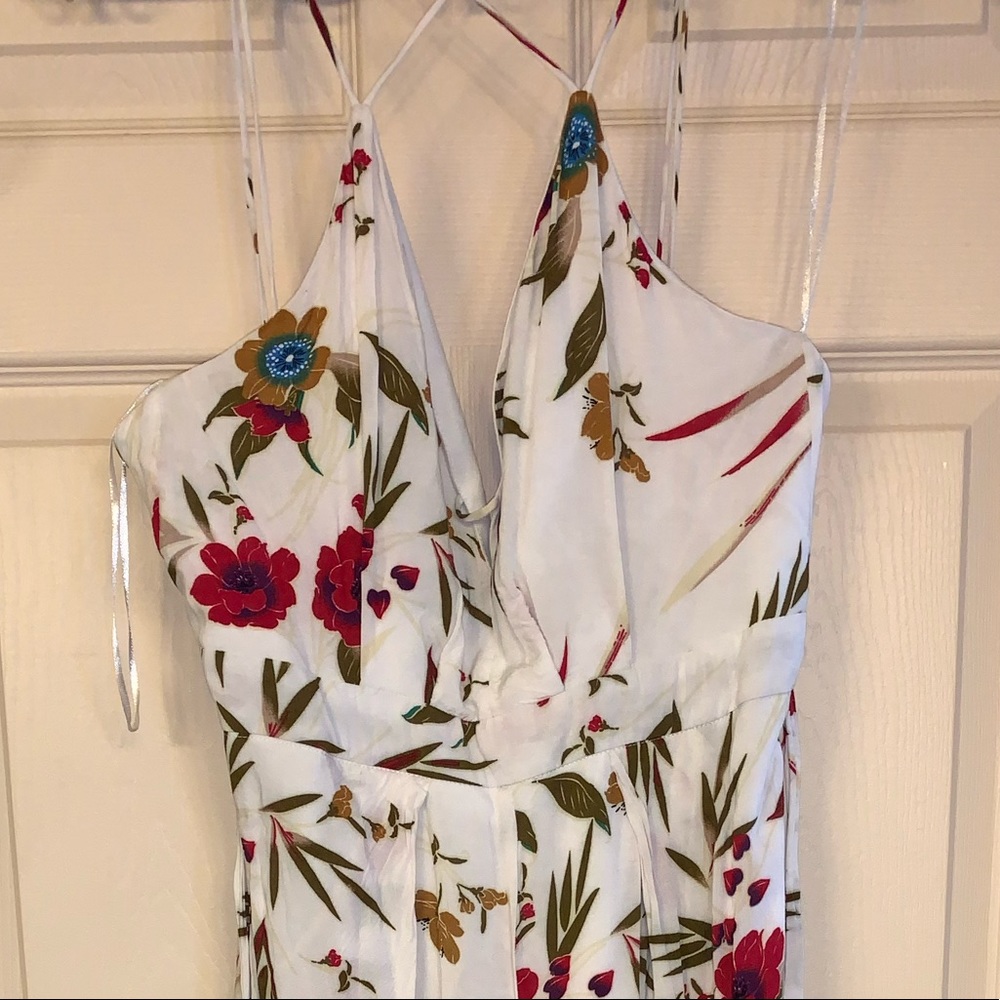 Strapy floral jumpsuit!